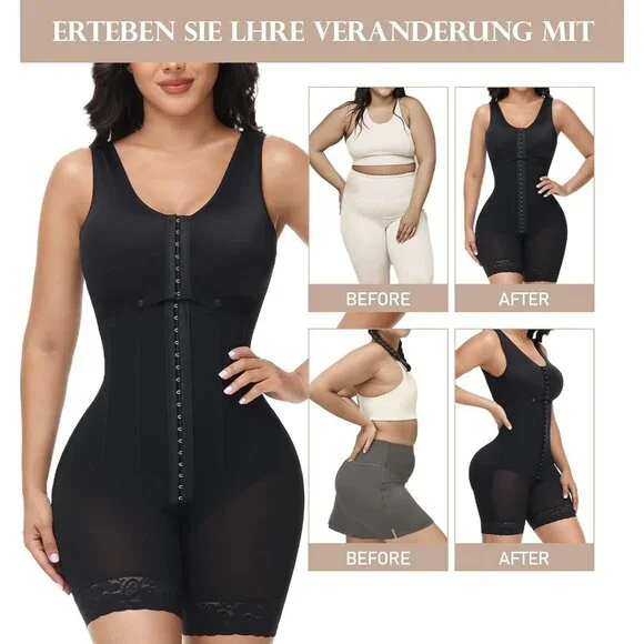 Women's Shapewear Postpartum Garment Tummy Control Surgery Black Body Shaper - Picture 5 of 5